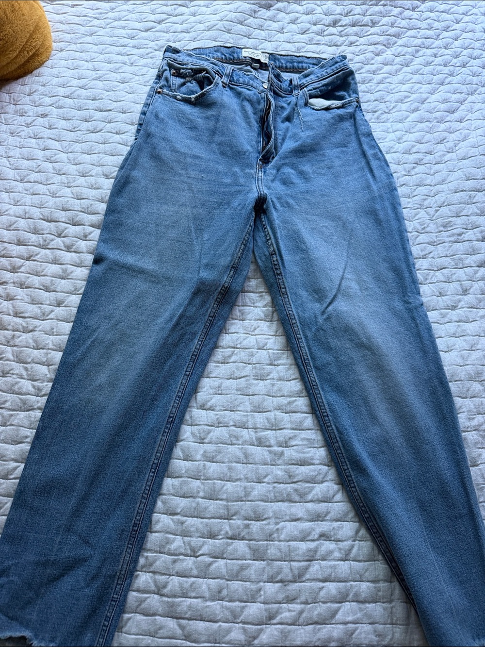 Abercrombie & Fitch Straight-Leg Blue Denim Jeans